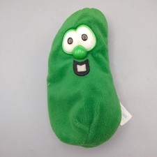Larry The Cucumber 1998 Big Ideas Veggie Tales Bean Bag Plush Vintage 7"