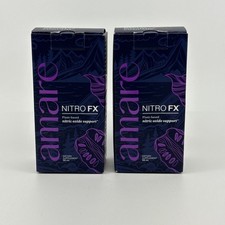 Pack of 2 Amare Nitro FX Plant Based Nitric Oxide Enhancer Pomegranate 56ml