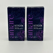 Pack of 2 Amare Nitro FX Plant Based Nitric Oxide Enhancer Pomegranate 56ml