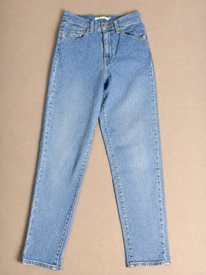 Levi's High Waisted Taper Jeans W25 / XS Hellblau High Waist Damen