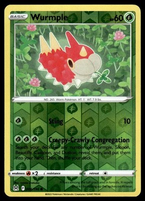 Wurmple 006/196 Common Lost Origin Pokemon Reverse Holo NM Englisch