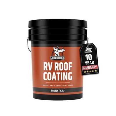 Liquid Rubber RV Roof Sealant- Professional-Grade Solar Reflective Flexible W...
