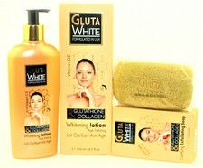 Gluta White Age Defying Lotion With Glutathione  Collagen 250ml and Soap