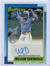2025 Topps #90CA2-WC William Contreras Silver Pack Auto Brewers