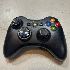 Microsoft Xbox 360 Controller Wireless Black Untested AS IS FOR PARTS OR REPAIR