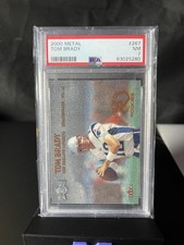 tom brady rare metal rookie card Tom Brady 2000 Metal #267 Base Price Guide