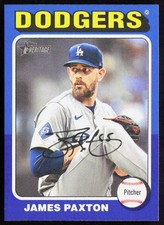 2024 Topps Heritage High Number JAMES PAXTON Blue Border SP Card #610