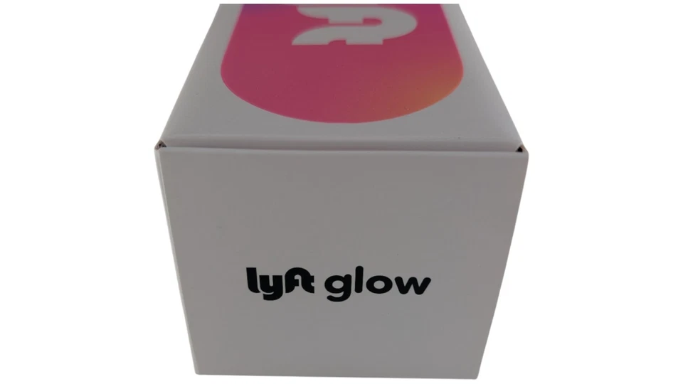 Lyft Glow Purple Pink Mustache Original Official Lyft Brand New Genuine AND Base - Image 3 of 4