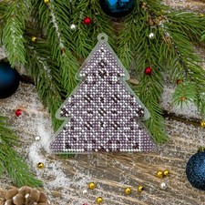 DIY Bead embroidery kit on a plastic base Christmas Three Craft gift