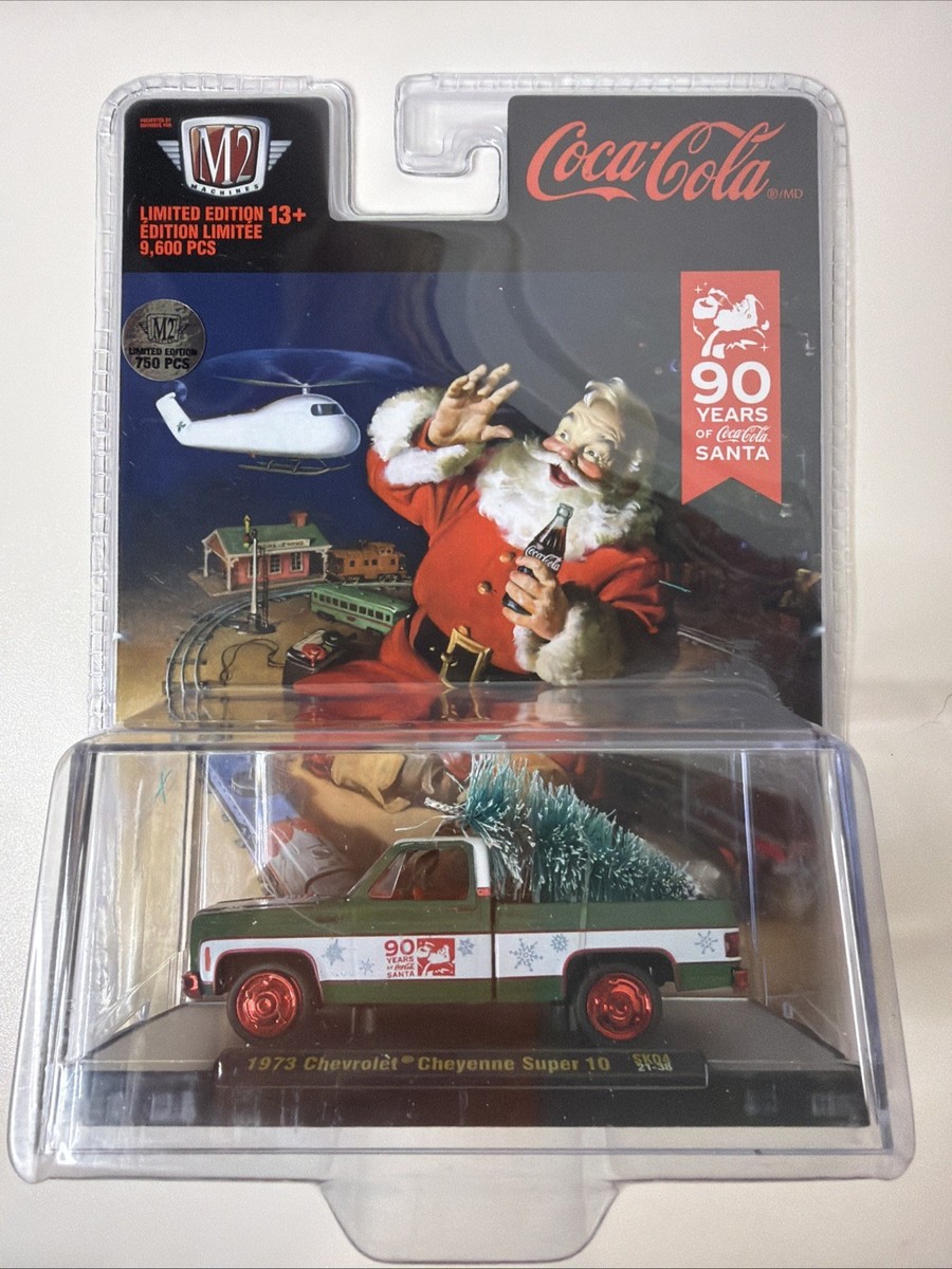 レア！M2マシーン　コカ・コーラ　クリスマスオーナメント　シボレーC10 2021 M2 Chase 1973 Chevrolet Cheyenne Super 10 Coca Cola Christmas