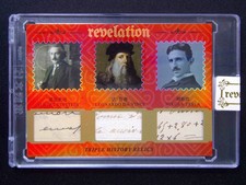 2025 Eternal Revelation Nikola Tesla/Albert Einstein 3 Relic Red /25
