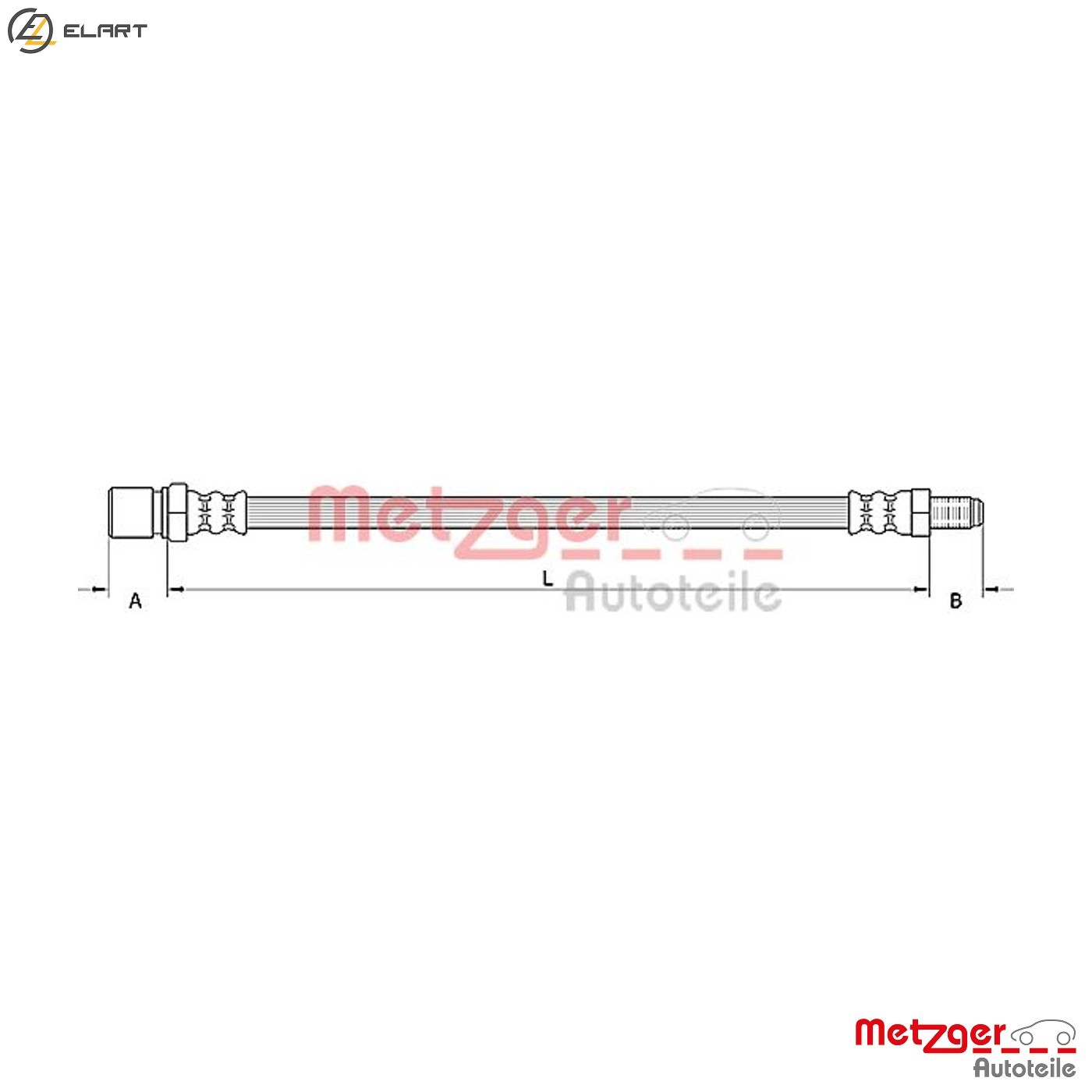 BRAKE HOSE 4110748 FOR MITSUBISHI OUTLANDER/II/SUV PEUGEOT CITROEN4B11 2.0L 4cyl