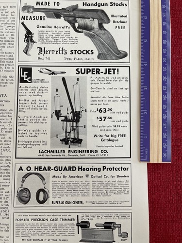 Vintage 1963 Print Ad Lachmiller Engineering Super Jet Shotshell Reloader Ad - Picture 3 of 3