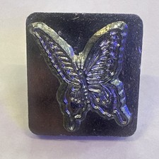 Vintage 3D Craftool Timbro per attrezzi in pelle, farfalla, 8335