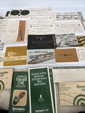 Vintage Gun Paperwork Colt Remington Smit Wesson Weatherly Browning Booklet Vintage Gun Paperwork Colt Remington Smit Wesson Weatherly Browning Booklet