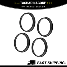 70.6mm to 63.4mm auto Wheel Hub Centric Rings Black Polyautobonate 4 Pcs