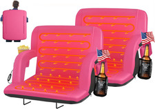 Heated Stadium Seats for Bleachers with Back Support Wide Cushion, Extra Portabl