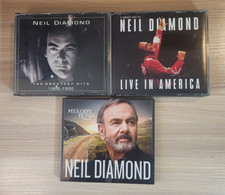 Neil Diamond CDs Lot of 3 Live in America Melody Road Greatest Hits