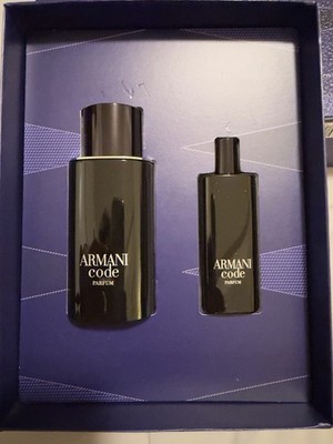 100% Authentic Giorgio Armani Code Parfum 2-Piece Cologne Gift Set for Men