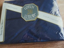 New twin flat sheet navy blue