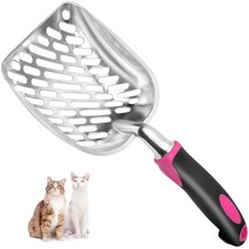 Apidgrowth Cat Litter Scoop-Metal Cat Scooper-Long Handle Scoop,Cat Scooper-P...
