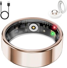 Smart Ring Sleep Tracker Waterproof Heart Rate Blood Oxygen Rose Gold 11