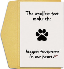 Pet Loss Sympathy Card for Dog or Cat Owners