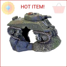 Blue Ribbon PET Products 030157015893 Exotic Environments Army Tank with Cave