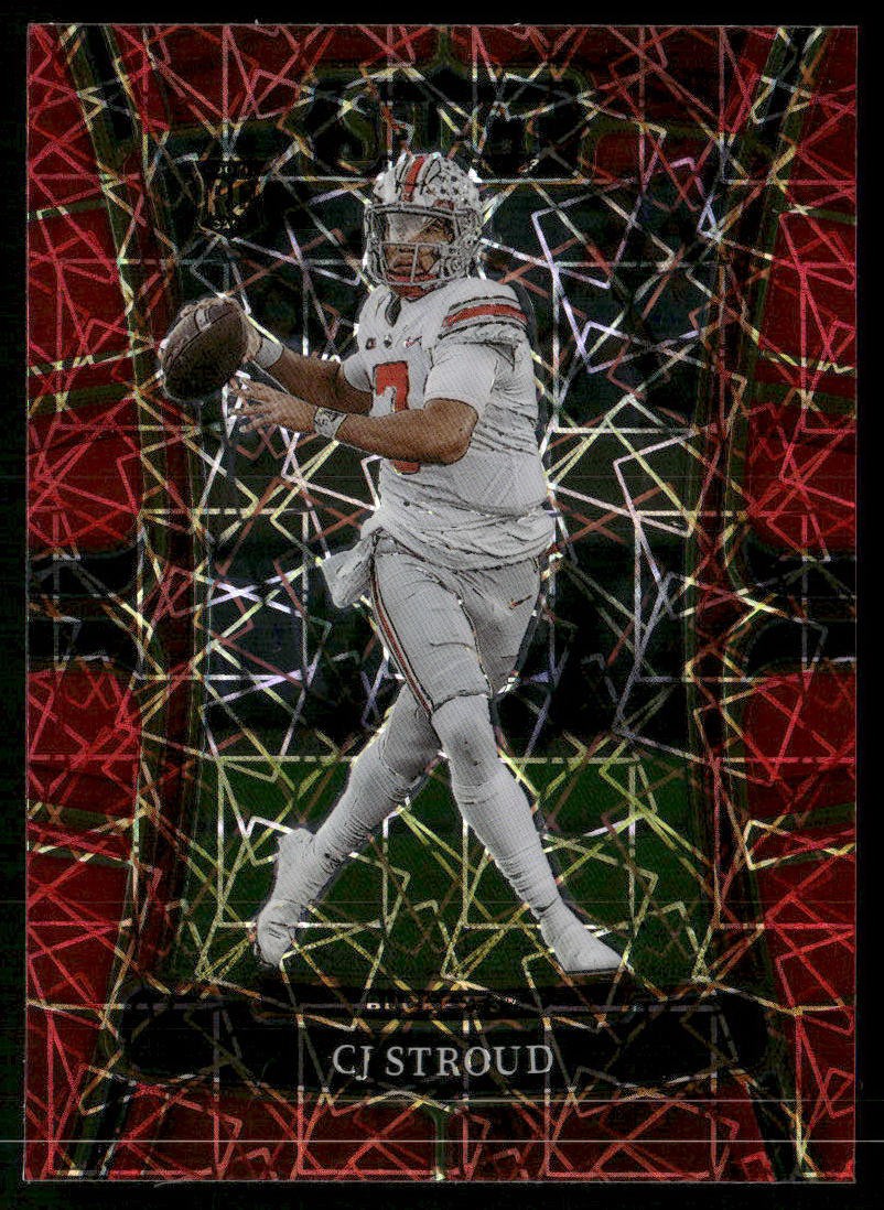 2023 Panini Select Draft Picks #2 C.J. Stroud Red Lazer Prizm