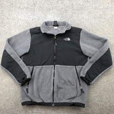 The North Face Jacket Youth XL Gray Black Denali Fleece Full Zip Outdoors