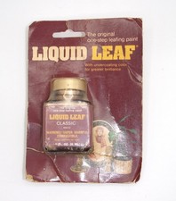 NOS Vtg Liquid Leaf Classic 6010 Gold Leaf Paint, Connoisseur Studio, 1 Oz.