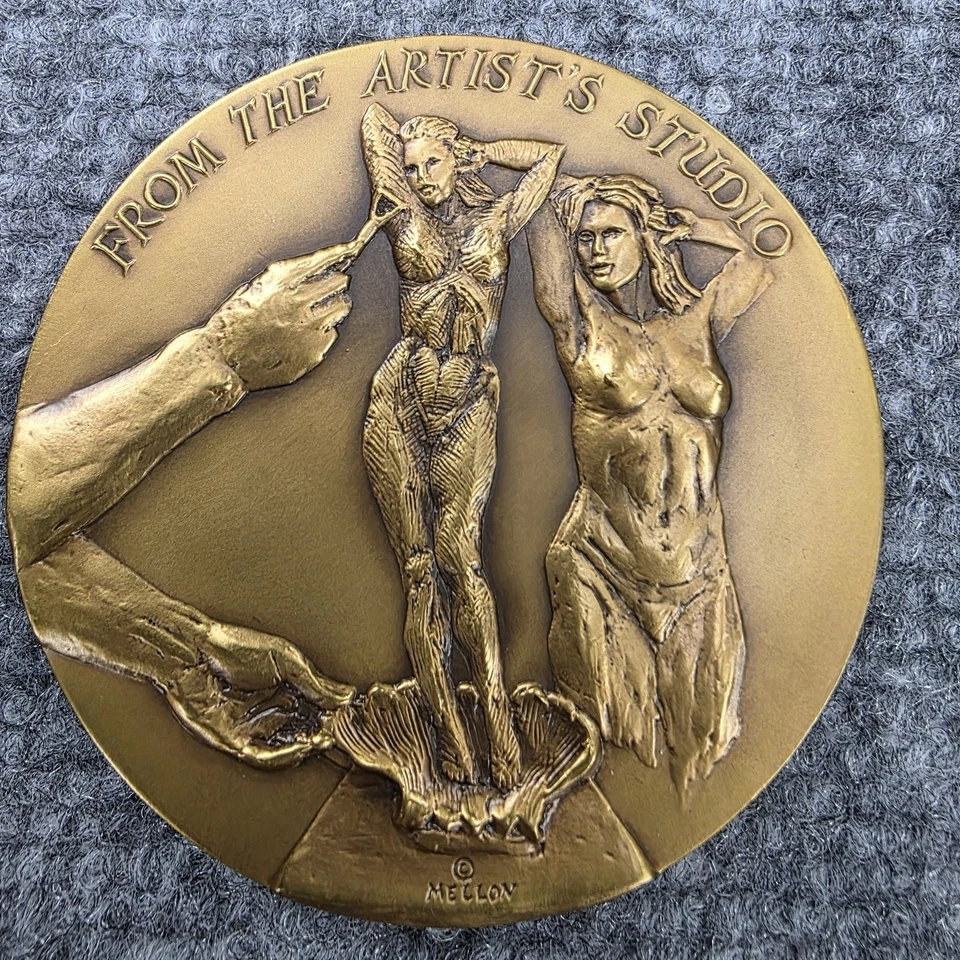 Vintage Brookgreen Gardens South Carolina Bronze Medal Plaque Artist Studio 2001 - Image 3 of 4