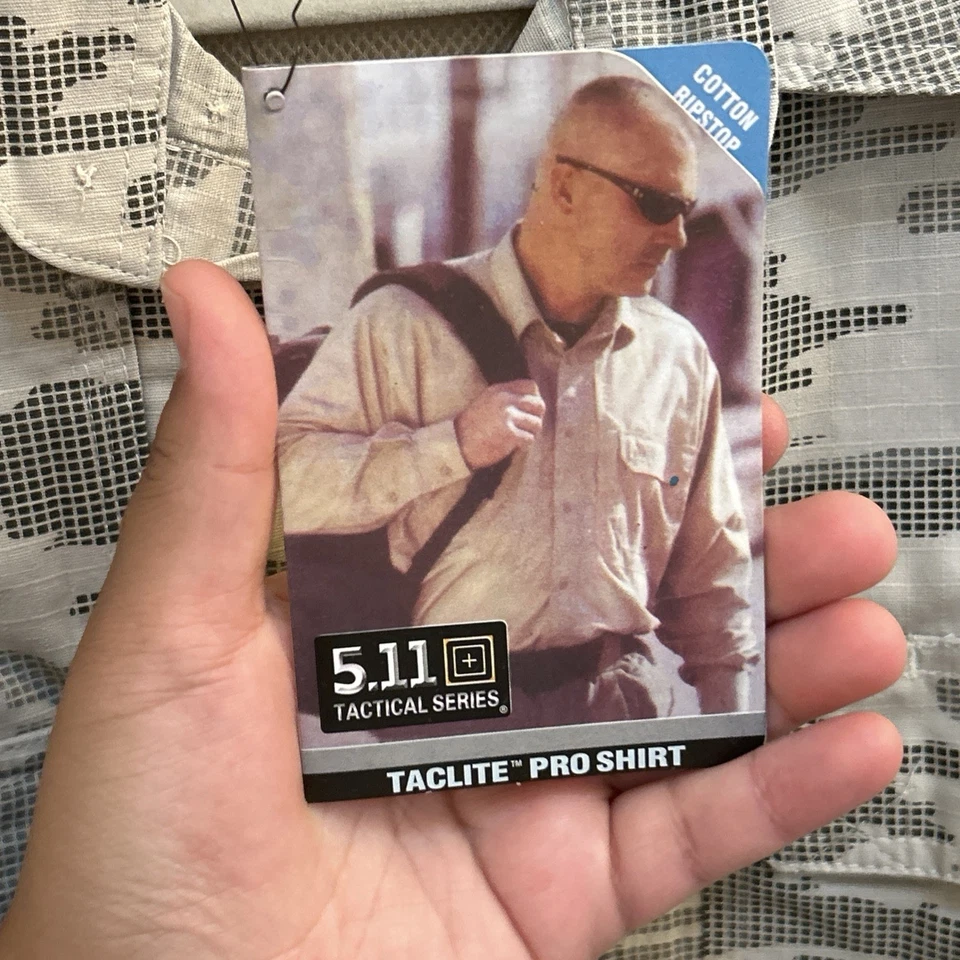 NUEVO CON ETIQUETAS 5.11 Tactical Series Taclite Pro Camisa Manga Corta Camuflaje Ripstop M Foto 3 de 4