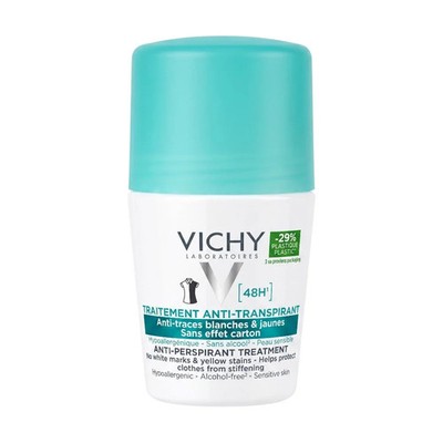 Vichy 48H Anti-Transpirant Roll-On Sensitive Skin Alcohol-Free 50ml
