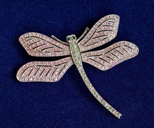 Vintage Camrose & Kross dragonfly brooch,Jacqueline Kennedy collection, in box