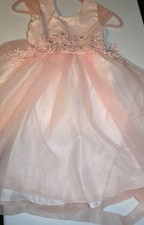 Pink Butterfly Girls Size 8 Flower Girl Dress