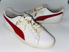 Puma Clyde White Leather Sneakers Size 11