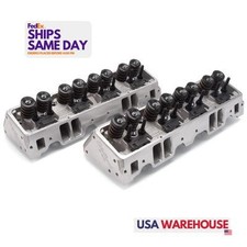 Edelbrock 5087 2 Pack Natural Aluminum Sbc E-street 210 Heads - 64cc 2.081.60