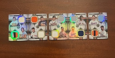 2024 Topps Triple Threads Deca Booklet Ryan Seaver Maddux R Johnson Game Used