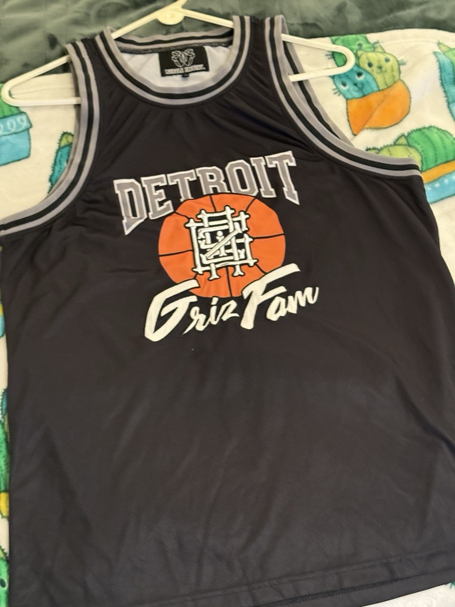 GRiZ Wobble Factory brand DETROIT GRiZ FAM Basketball Jersey View 3