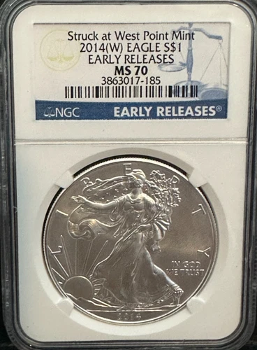 Photo of a 2014 American Silver Eagle from an eBay listing that sold on Jul 20, 2026