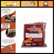 Freeze-Dried Crickets for Reptiles - High Protein, Nutrient-Rich, 1 lb Value Pac