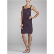 R M Richards Aubergine Lace Bodice Cocktail Dress Party Evening Formal 16