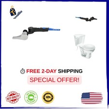 Fluidmaster 641 Universal Toilet Tank Flush Lever, Chrome Metal Handle