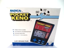 Radica Pocket Keno Handheld Video Game New Open Box