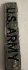 Vintage Military Patch US Army Name Tape ACU Hook Loop Back Variant