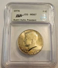 1776-1976 Kennedy Half Dollar MS67 ICG AUSTIN HUTTO SIGNED