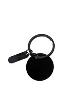 28 Pcs Black Metal Keychain Blanks, Stainless Steel Engravable Keychains!