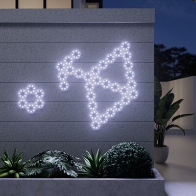 Berührungsempfindliche LED Sechseck Wandleuchten Paneele weiß 6 Stück DIY Design