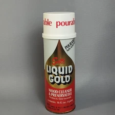Vintage Scott's Liquid Gold Wood Cleaner Pourable Top Non Aerosol About80% FULL